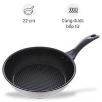 Chảo inox chống dính đáy từ 22 cm Fivestar CKD22-3DI