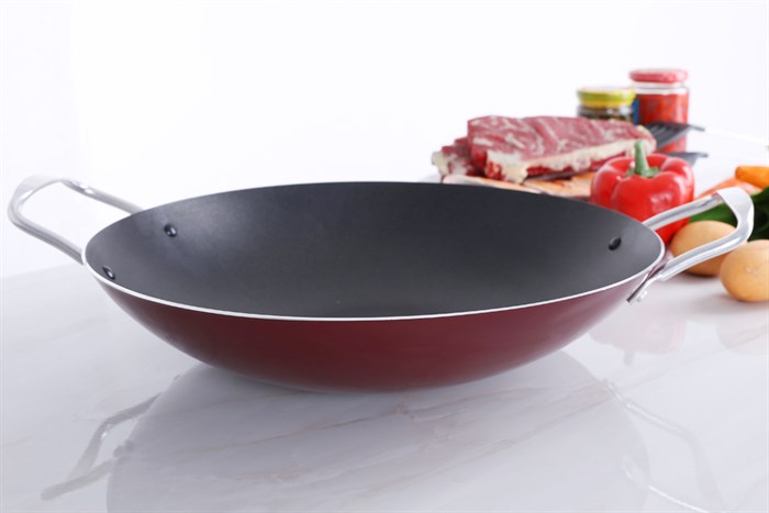 Chảo nhôm sâu chống dính 34 cm Sunhouse SWP34A Màu Đỏ