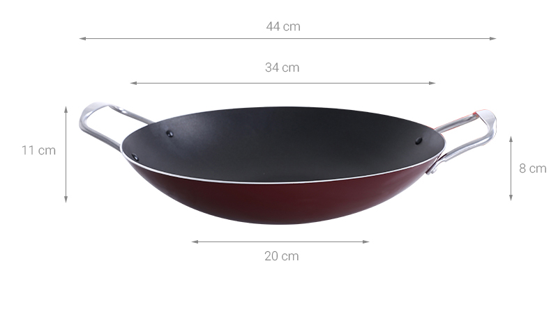 Chảo bầu chống dính 34cm Sunhouse SWP34A Chảo bầu chống dính 34cm Sunhouse SWP34A