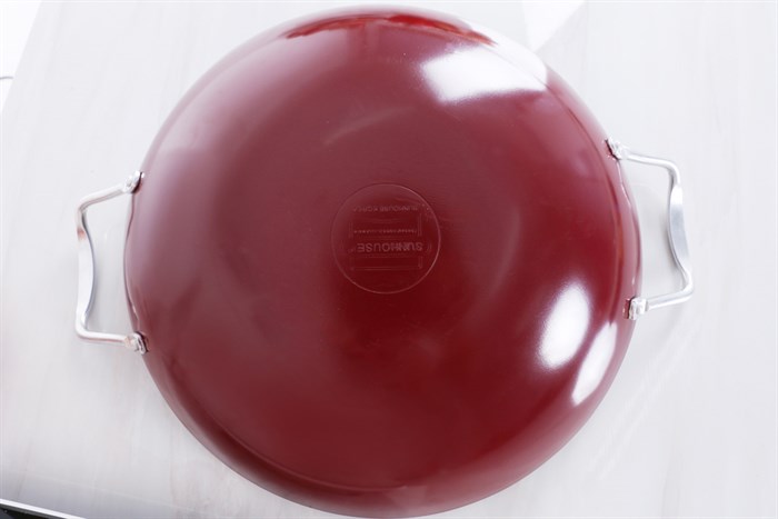 Chảo nhôm sâu chống dính 34 cm Sunhouse SWP34A Màu Đỏ