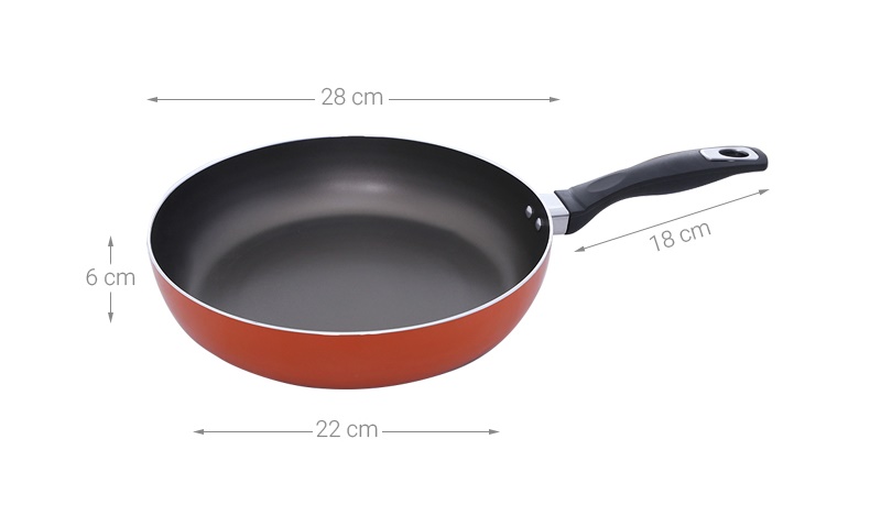 Chảo nhôm chống dính đáy từ 28 cm Delites CTE