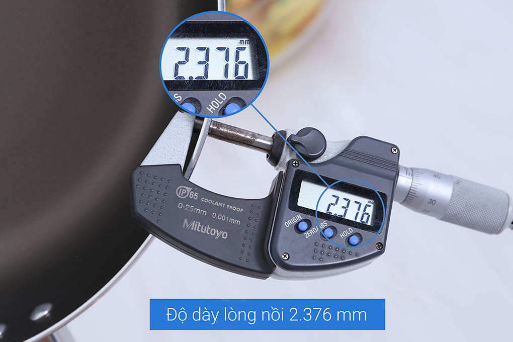 Chảo nhôm chống dính đáy từ 28 cm Delites CTE Màu Đỏ