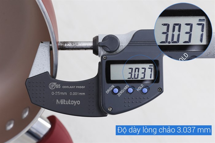 Chảo nhôm sâu chống dính đáy từ 26 cm Delites CSE Màu Đỏ
