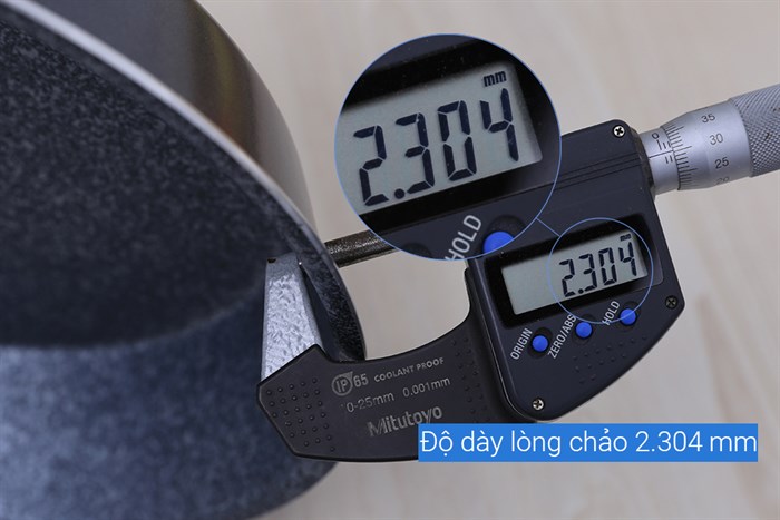 Chảo nhôm chống dính đáy từ 24 cm Happycook MFP-24IH GRAY Màu Xám