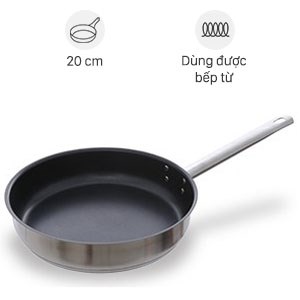 Chảo Inox Chống Dính 3 Đáy 20 Cm Delites 001Cta