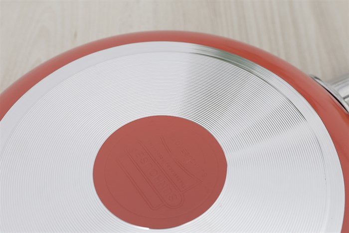 Chảo nhôm chống dính 24 cm Sunhouse CT24C Màu Cam