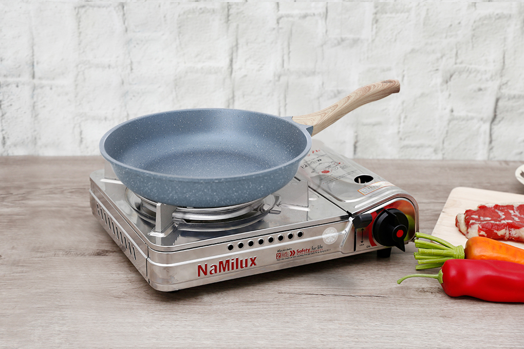 Chảo nhôm chống dính đáy từ 20 cm Delites 001CWS Màu Xanh ngọc