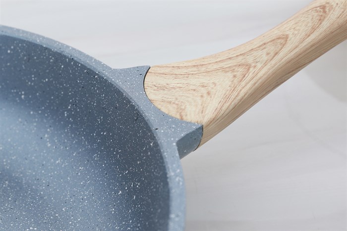 Chảo nhôm chống dính vân đá đáy từ 24 cm Delites 001CWS Màu Xanh ngọc