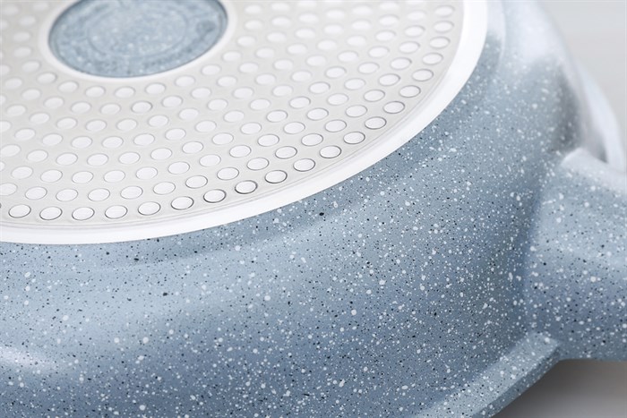 Chảo nhôm chống dính vân đá đáy từ 24 cm Delites 001CWS Màu Xanh ngọc