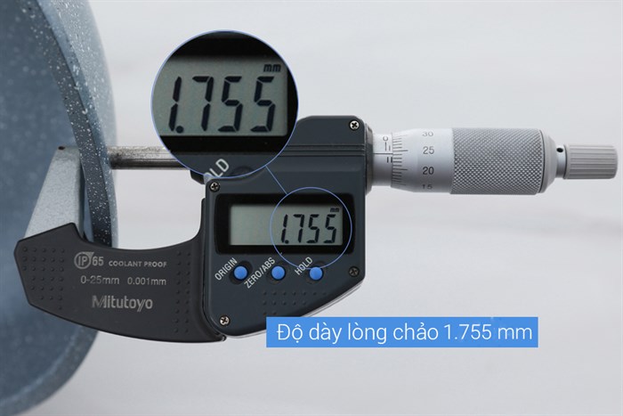 Chảo nhôm chống dính vân đá đáy từ 24 cm Delites 001CWS Màu Xanh ngọc