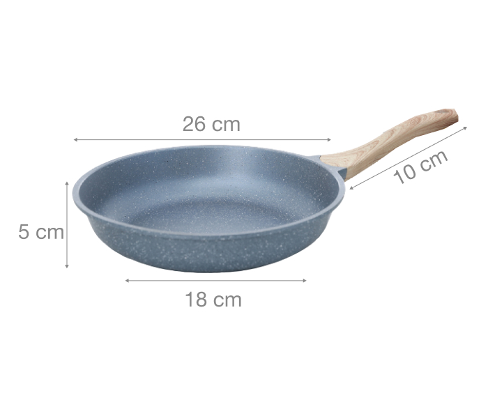 Chảo nhôm chống dính vân đá đáy từ 26 cm Delites 001CWS