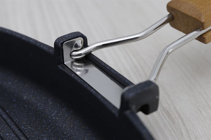 Chảo nướng nhôm chống dính đáy từ 28 cm DMX CN002 Màu Đen