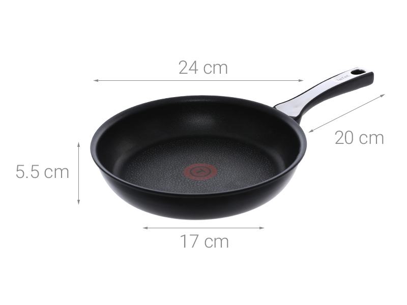 Thông số kỹ thuật Chảo nhôm chống dính đáy từ 24 cm Tefal C6200472