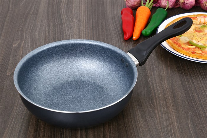 Chảo nhôm sâu chống dính đáy từ 26 cm Happycook MWP-26IH Màu Xám