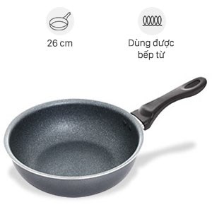 Chảo Nhôm Sâu Chống Dính Đáy Từ 26 Cm Happycook Mwp - 26Ih