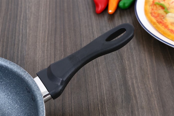 Chảo nhôm sâu chống dính đáy từ 24 cm HappyCook MWP-24IH Màu Xám