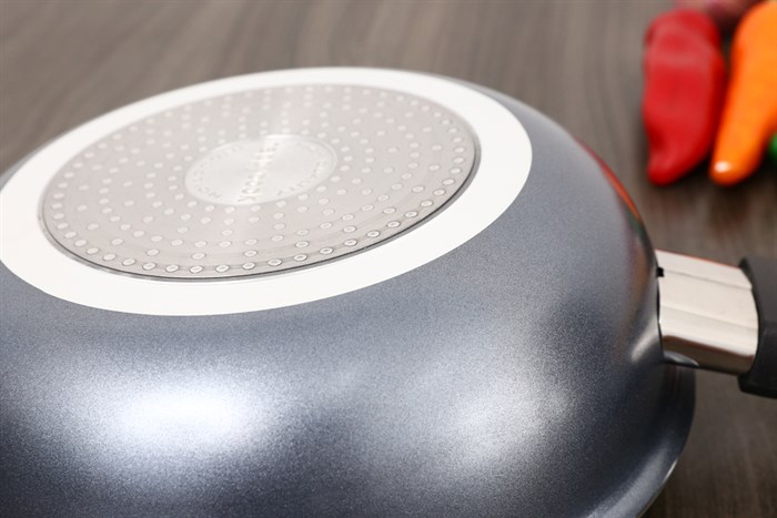 Chảo nhôm sâu chống dính đáy từ 24 cm HappyCook MWP-24IH Màu Xám