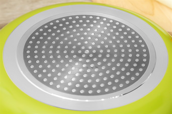 Chảo nhôm chống dính đáy từ 24 cm Sunhouse SHM24D Màu Xanh lá