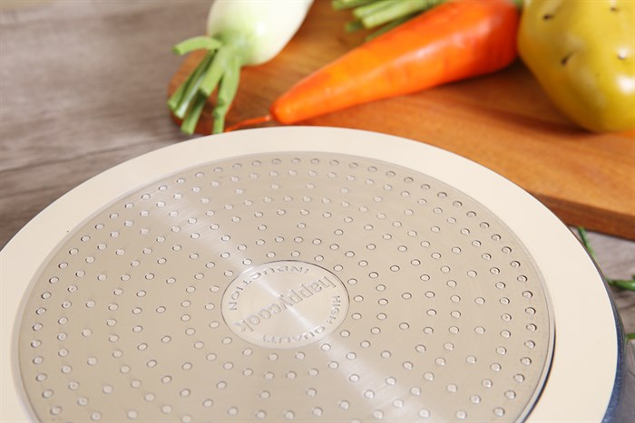 Chảo nhôm chống dính vân đá đáy từ 28 cm Happycook MFP-28IH GRAY Màu Xám