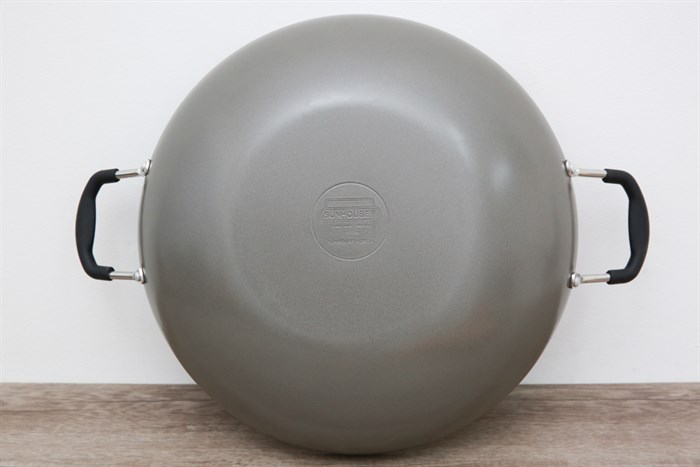 Chảo nhôm sâu chống dính nắp kính 34 cm Sunhouse PT34 Màu Xám