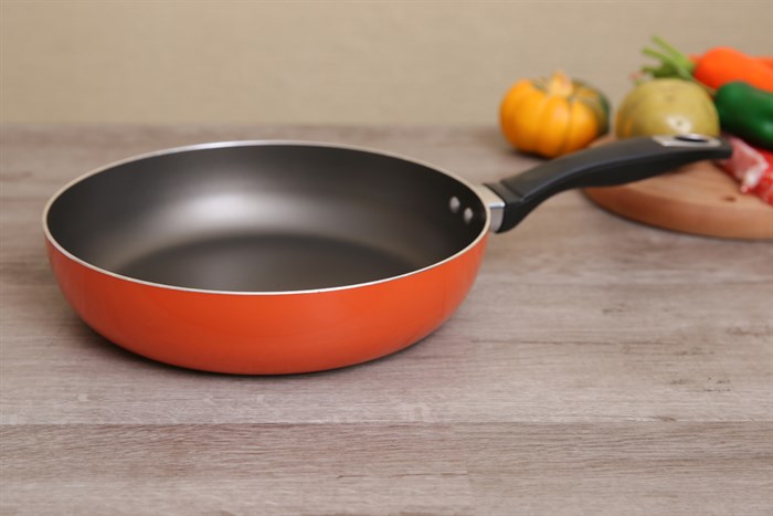 Chảo nhôm chống dính đáy từ 26 cm DMX CTE 26 Màu Cam đỏ