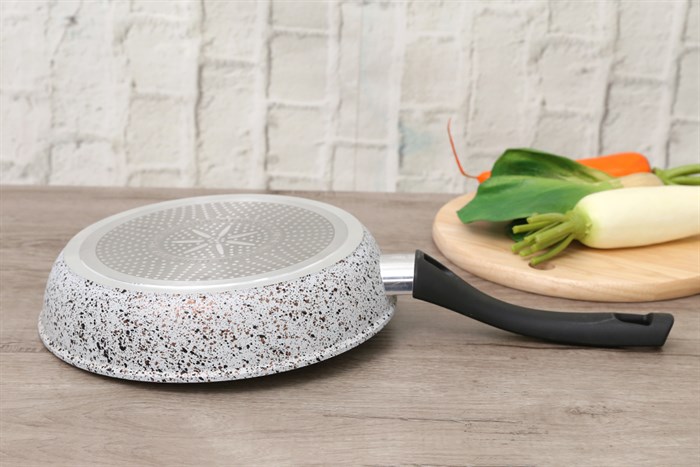 Chảo nhôm chống dính vân đá đáy từ 24 cm Supor F23A24IH Màu Xám