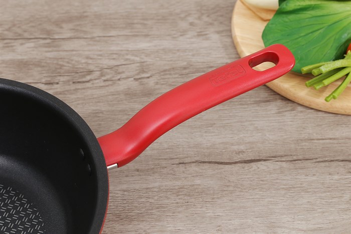 Chảo nhôm sâu chống dính đáy từ 24 cm Tefal C6428414 Màu Đỏ