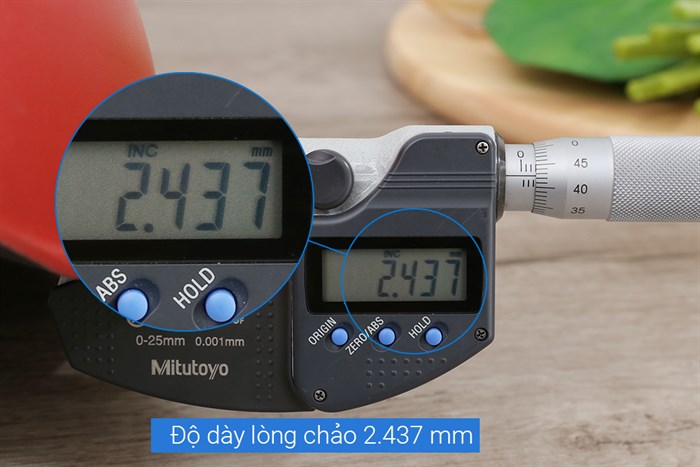 Chảo nhôm sâu chống dính đáy từ 24 cm Tefal C6428414 Màu Đỏ