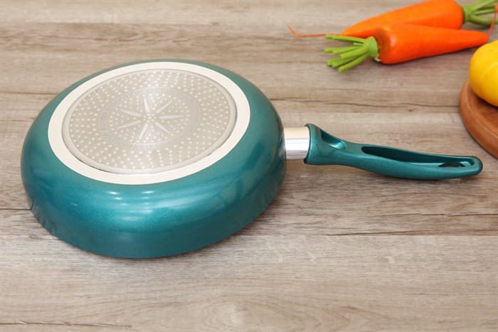 Chảo nhôm chống dính đáy từ 24 cm Supor H18203 J24A Màu Xanh ngọc