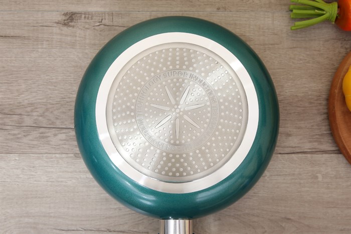 Chảo nhôm chống dính đáy từ 24 cm Supor H18203 J24A Màu Xanh ngọc