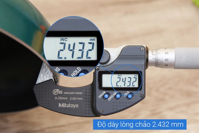 Chảo nhôm chống dính đáy từ 24 cm Supor H18203 J24A Màu Xanh ngọc