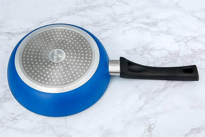 Chảo nhôm chống dính vân đá đáy từ 20 cm Elmich Colosseum Y1 EL-3718 Xanh dương Màu Xanh Dương