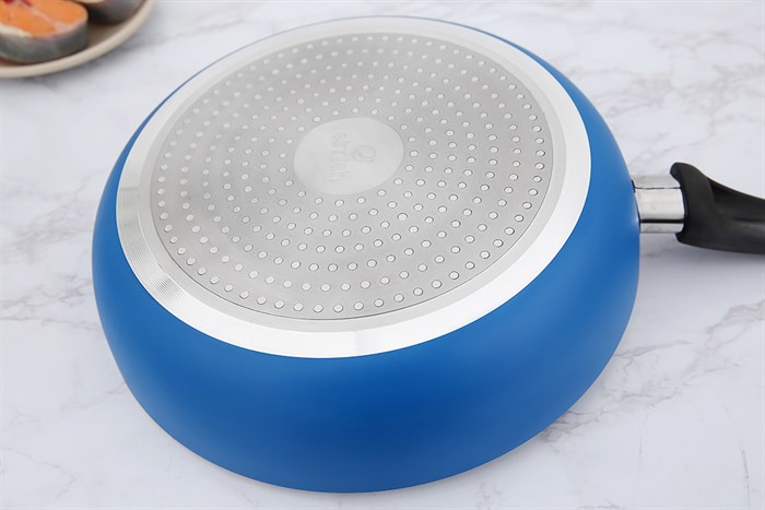 Chảo nhôm chống dính vân đá đáy từ 26 cm Elmich Colosseum Y1 EL-3720 Xanh dương Màu Xanh Dương