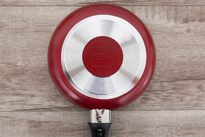 Chảo nhôm chống dính Sunhouse 18 cm DMX18 Màu Đỏ