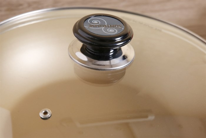 Chảo nhôm sâu chống dính đáy từ nắp kính 28 cm Sunhouse SHG1228MOB Màu Cam