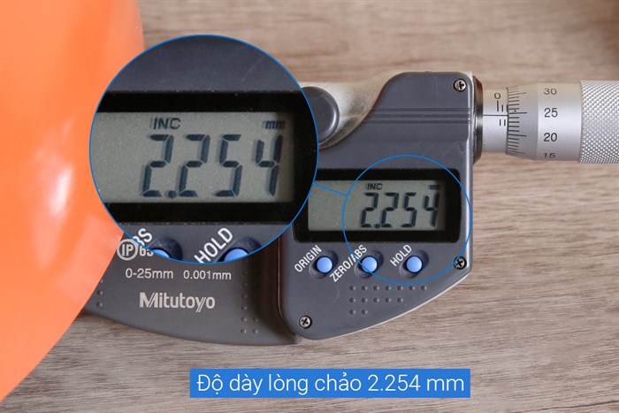 Chảo nhôm sâu chống dính đáy từ nắp kính 28 cm Sunhouse SHG1228MOB Màu Cam