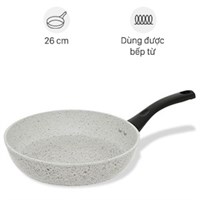 Chảo nhôm chống dính vân đá đáy từ 26 cm Supor F23A26IH