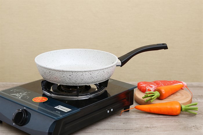 Chảo nhôm chống dính vân đá đáy từ 26 cm Supor F23A26IH