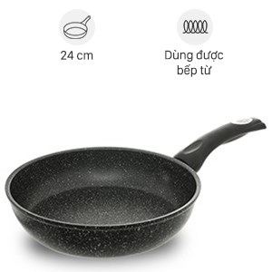 Chảo Nhôm Chống Dính Vân Đá Đáy Từ 24 Cm Dmx Cde