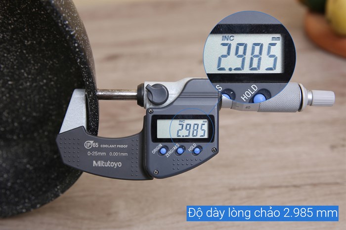 Chảo nhôm chống dính vân đá đáy từ 24 cm DMX CDE Màu Đen