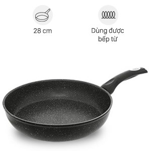 Chảo nhôm chống dính vân đá đáy từ 28 cm DMX CDE