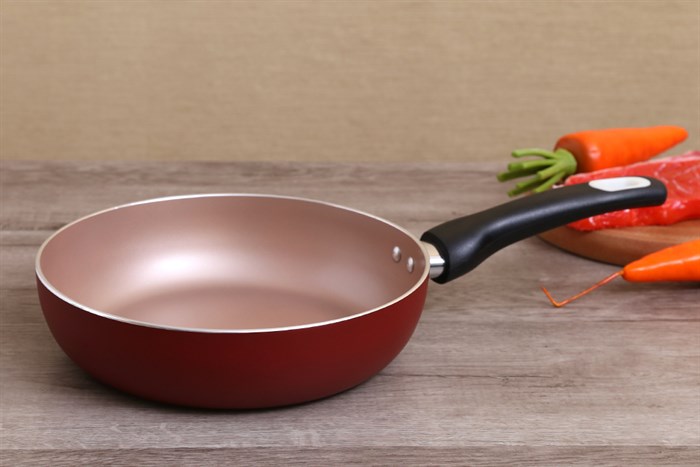 Chảo nhôm sâu chống dính đáy từ 24 cm DMX CSE Màu Đỏ