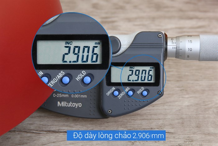 Chảo nhôm sâu chống dính đáy từ 24 cm DMX CSE Màu Đỏ