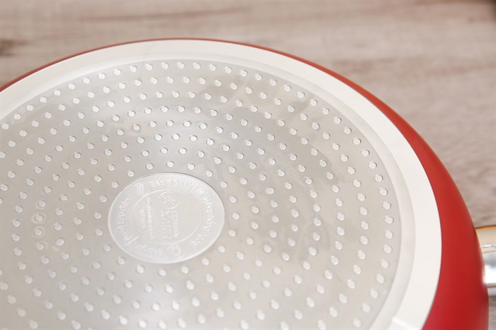 Chảo nhôm sâu chống dính đáy từ 28 cm DMX CSE Màu Đỏ