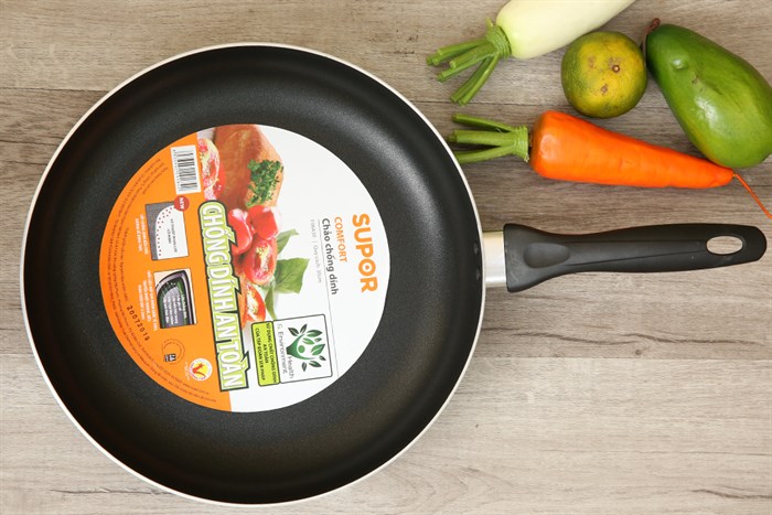 Chảo nhôm chống dính 30 cm Supor F06A30 Màu Đen