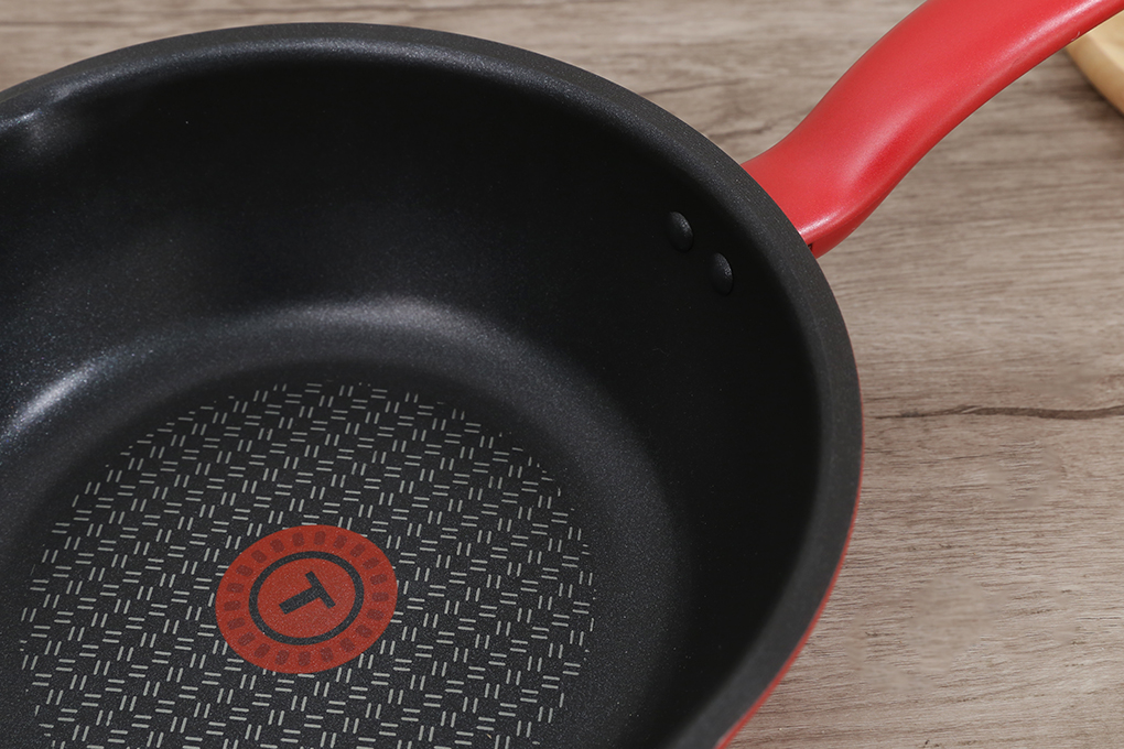 Chảo nhôm sâu chống dính đáy từ 28 cm Tefal C6428614 Màu Đỏ