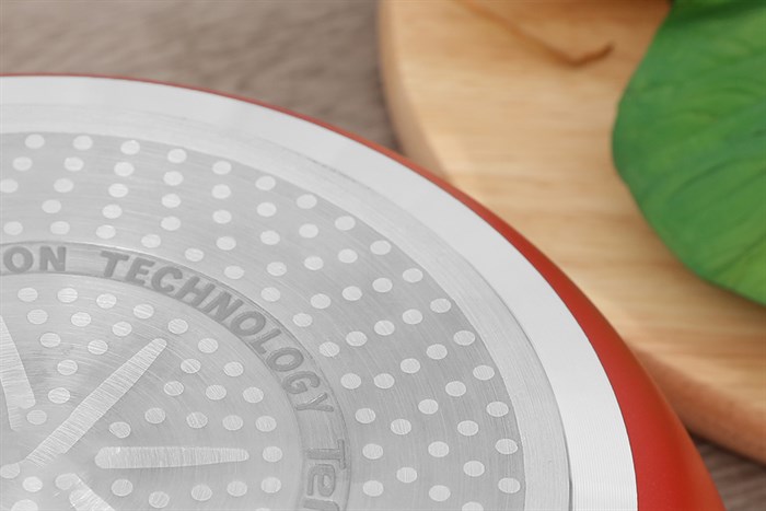 Chảo nhôm sâu chống dính đáy từ 28 cm Tefal C6428614 Màu Đỏ