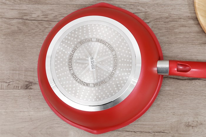 Chảo nhôm sâu chống dính đáy từ 28 cm Tefal C6428614 Màu Đỏ