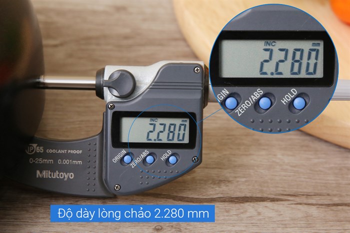 Chảo nhôm sâu chống dính đáy từ 28 cm Happycook OSWP-28IH Màu Đen