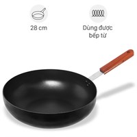 Chảo nhôm sâu chống dính đáy từ 28 cm Happycook OSWP-28IH